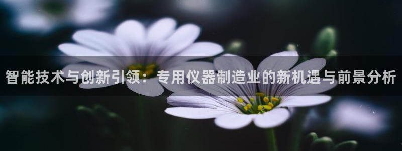 意昂3集团logo：智能技术与创新引领：专用仪器制造业的新机