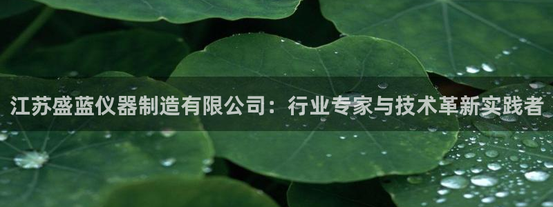 意昂体育3平台是正规平台吗知乎：江苏盛蓝仪器制造有限公司：行