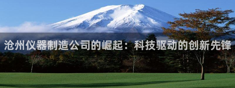 意昂3科技：沧州仪器制造公司的崛起：科技驱动的创新先锋
