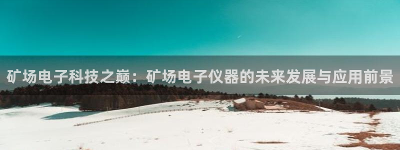 意昂体育3平台假的吗是真的吗：矿场电子科技之巅：矿场电子仪器