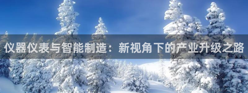 意昂3官方：仪器仪表与智能制造：新视角下的产业升级之路