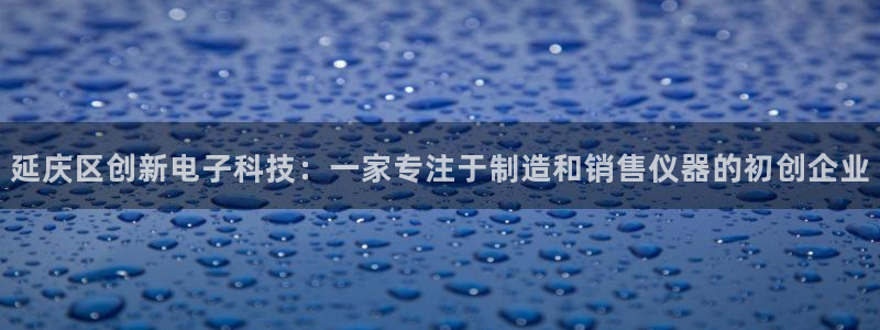 意昂3代理：延庆区创新电子科技：一家专注于制造和销售仪器的初