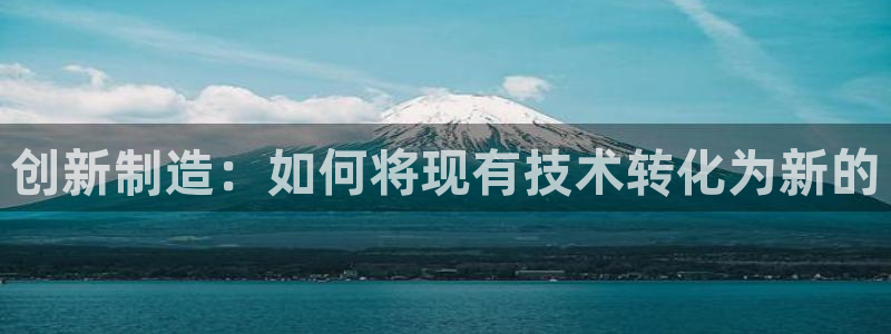 意昂3娱乐首页网站大全：创新制造：如何将现有技术转化为新的