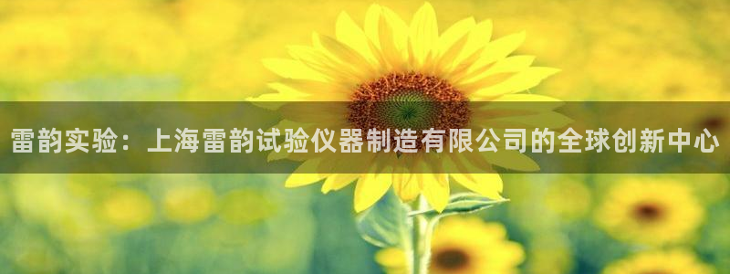 意昂体育3平台APP：雷韵实验：上海雷韵试验仪器制造有限公司